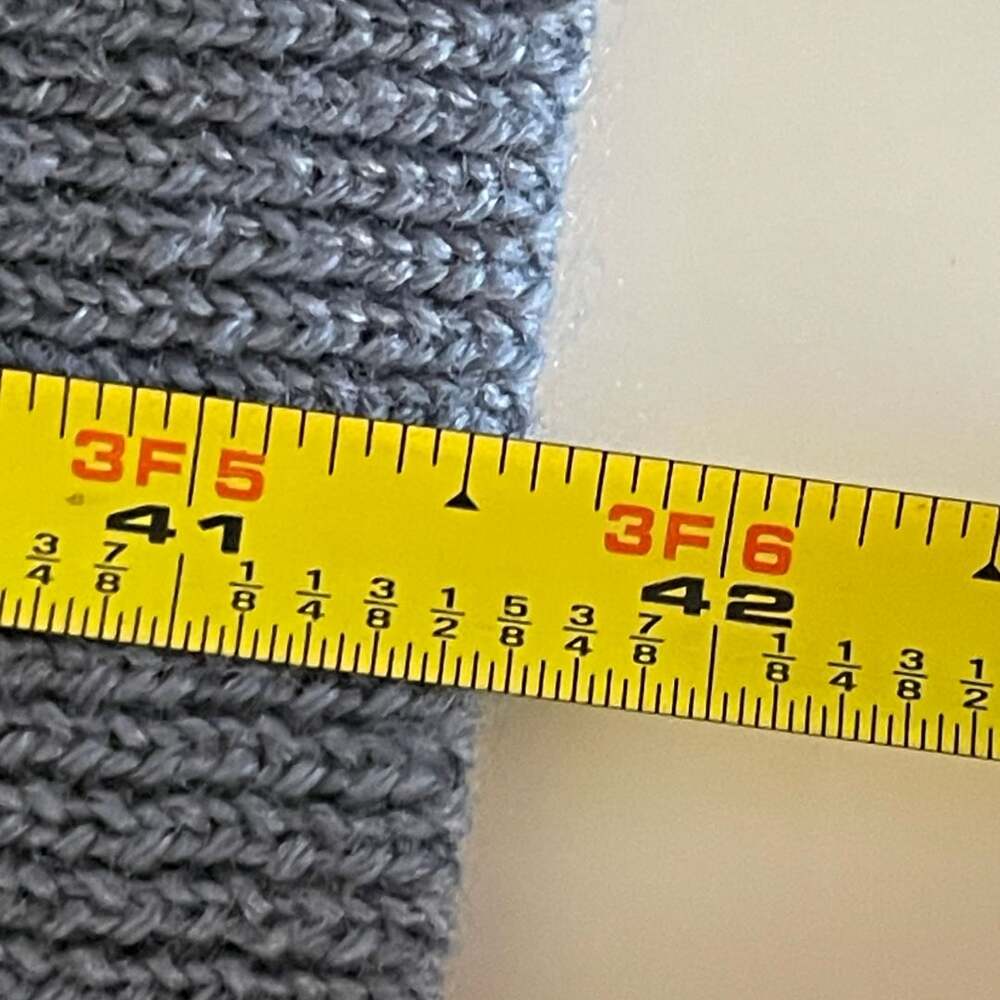 In-Wear Tricot Wool Turtleneck Sweater Dress Size M Gray - Picture 9 of 9